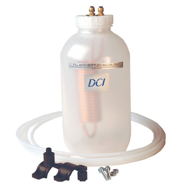 DCI Statim Condenser Waste Bottle Kit. Includes: 1 bottle with 7' and 14' tubing leads, 1 drain