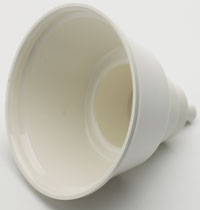 DCI Dry Oral Cup, 4" diameter x 4-1/2" high, Each. White Autoclavable Plastic, Used with Central