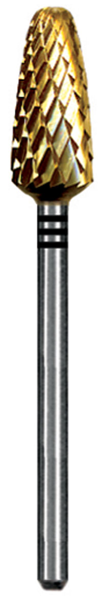 Euro Goldies G251GE.060 Bulk Gross Cut, Titanium Nitride Coated Carbide Bur. Single Bur