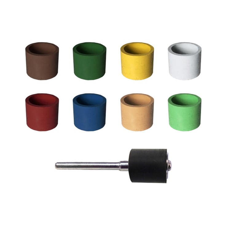 SUNBURST 1/2" x 1/2" Aluminum Oxide 9-Piece Arbor Band Assortment Set. Includes: 1 each in 8