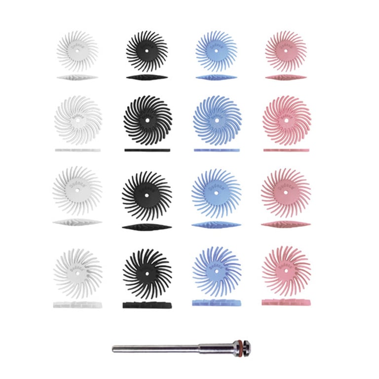 SUNBURST Silicon Carbide 17-Piece Try 'Em Kit. Includes: 4 each of white 90-grit coarse, black