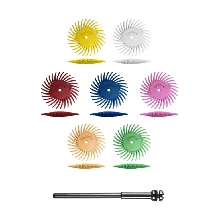 SUNBURST 5/8" TC 57-Piece Knife-Edge Assortment Kit. Includes: 8 each of yellow 80-grit (coarse)