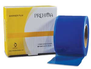 Keystone 4" x 6" Barrier Film BLUE with Finger Lift Edge. Roll of 1200 Sheets