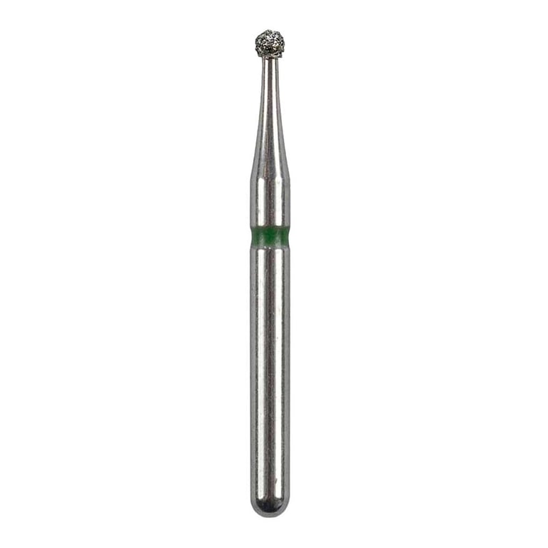 Defend FG #801.012 Coarse Round Diamond Bur, 5/Pk