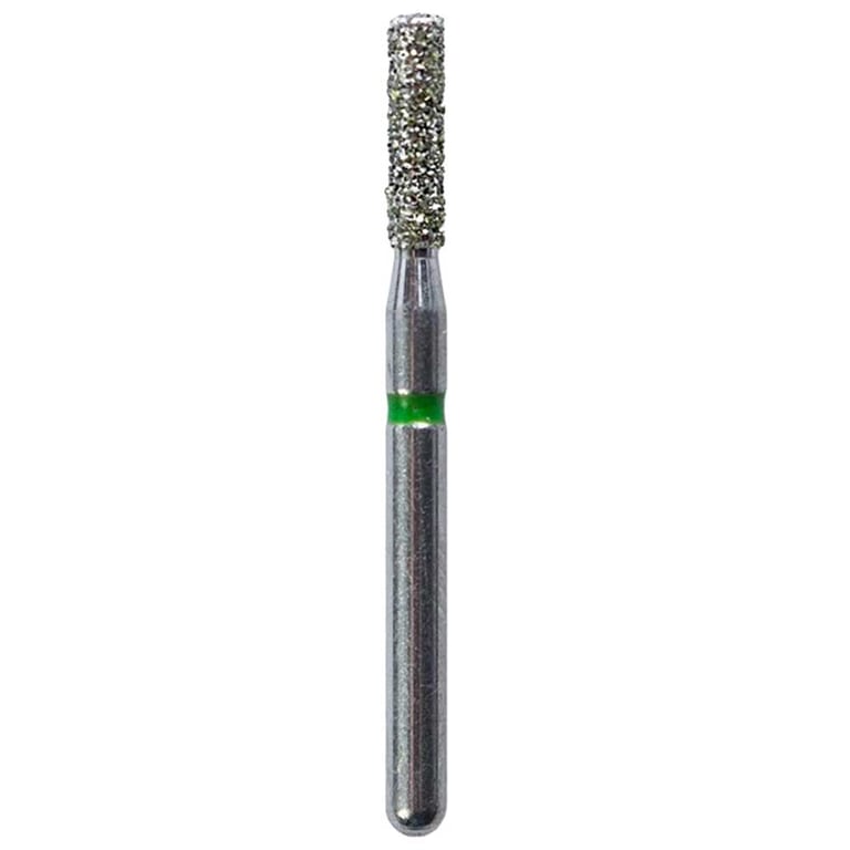 Defend FG #836.014 Coarse Flat End Cylinder Diamond Bur, 5/Pk