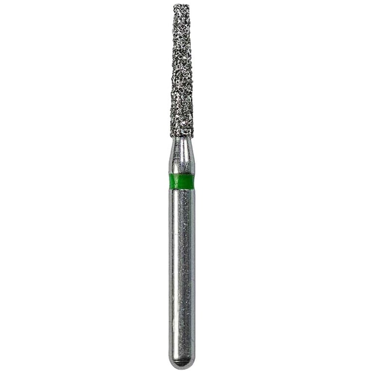 Defend FG #847.014 Coarse Flat End Taper Diamond Bur, 5/Pk
