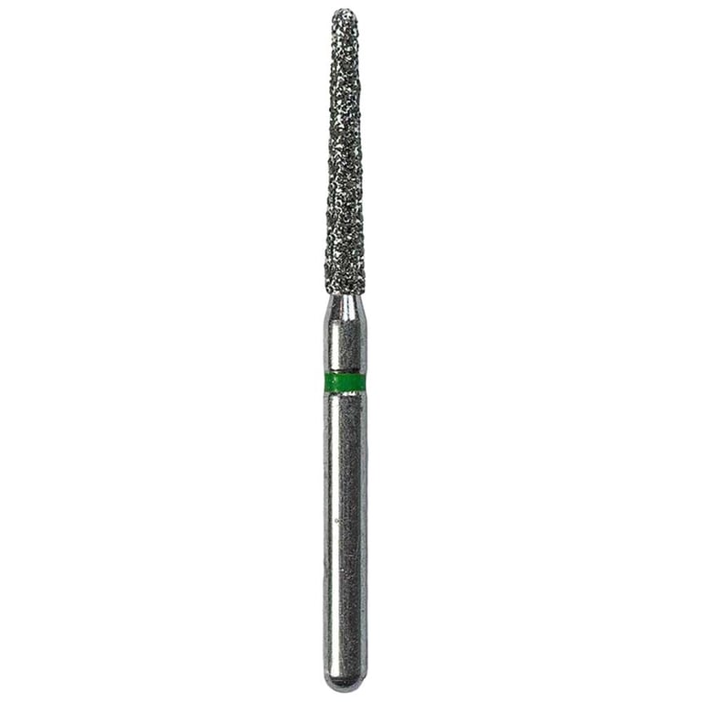 Defend FG #850.014 Coarse Round End Taper Diamond Bur, 5/Pk
