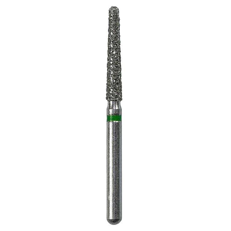 Defend FG #850.016 Coarse Round End Taper Diamond Bur, 5/Pk