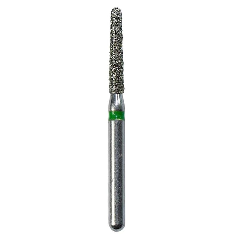 Defend FG #856.014 Coarse Round End Taper Diamond Bur, 5/Pk