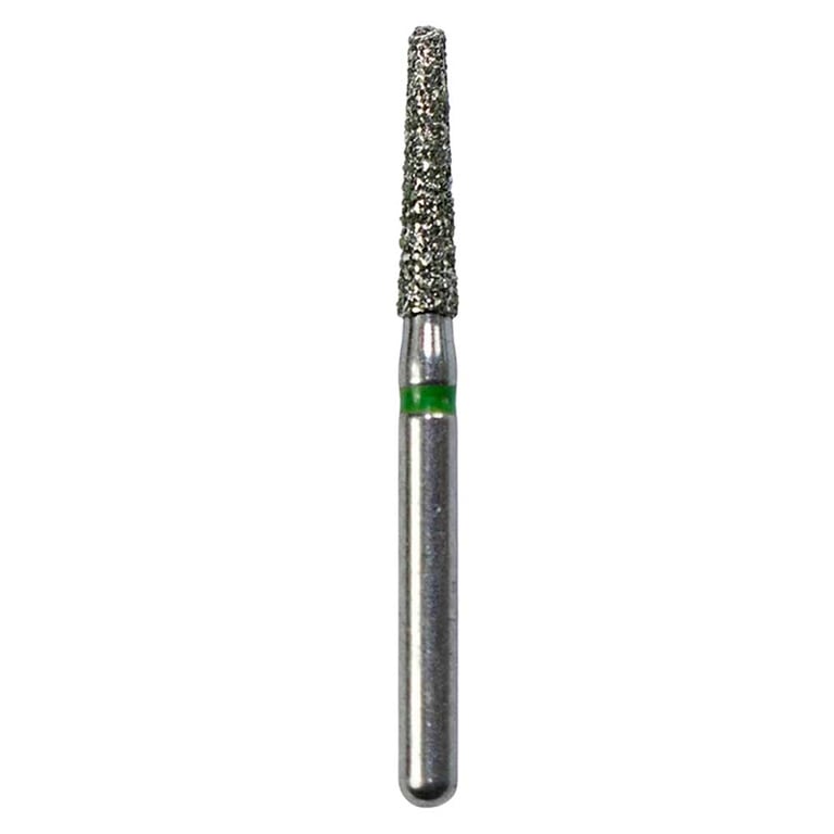 Defend FG #856.016 Coarse Round End Taper Diamond Bur, 5/Pk