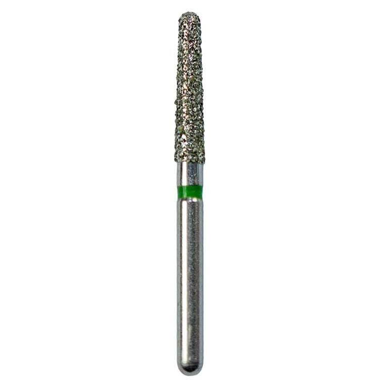 Defend FG #856.018 Coarse Round End Taper Diamond Bur, 5/Pk