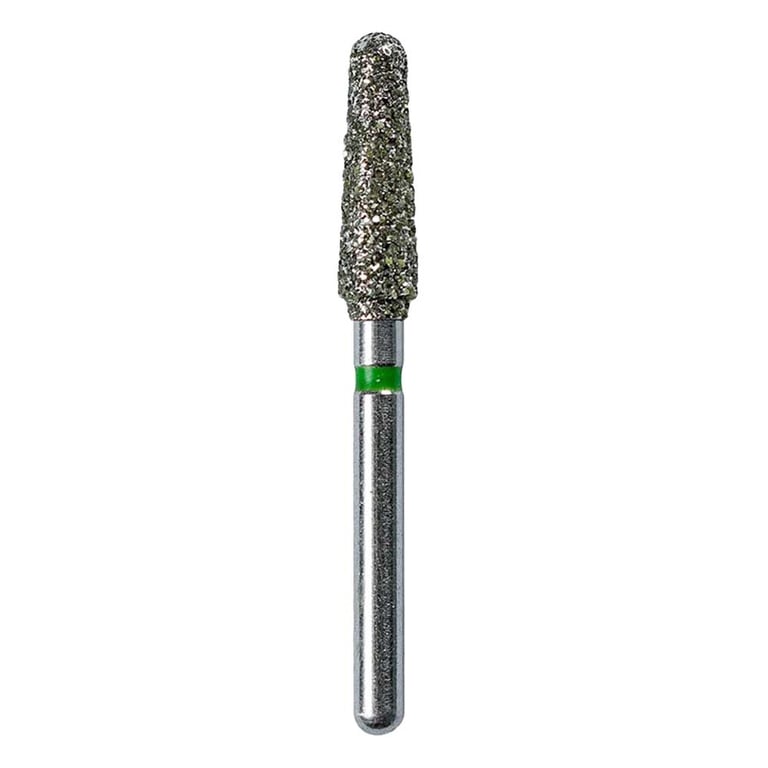 Defend FG #856.025 Coarse Round End Taper Diamond Bur, 5/Pk