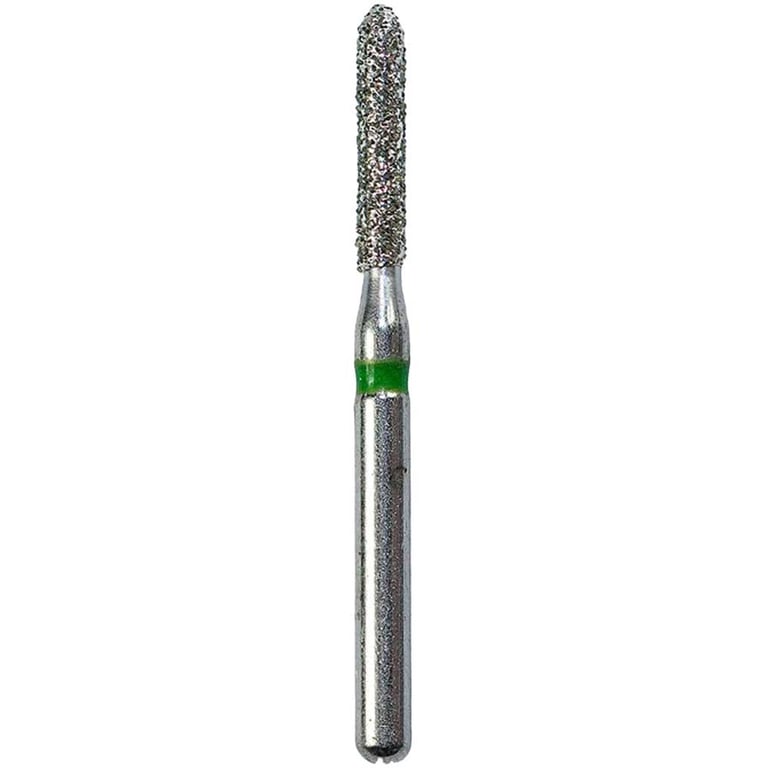 Defend FG #881.014 Coarse Round End Cylinder Diamond Bur, 5/Pk