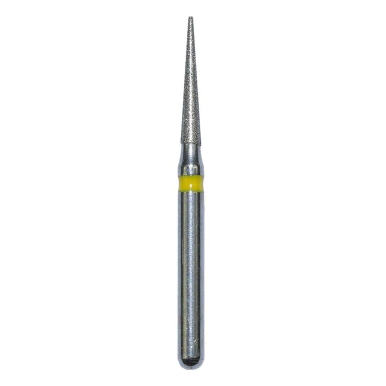 Defend FG #858.014 Super Fine Needle Shaped Diamond Bur, 5/Pk
