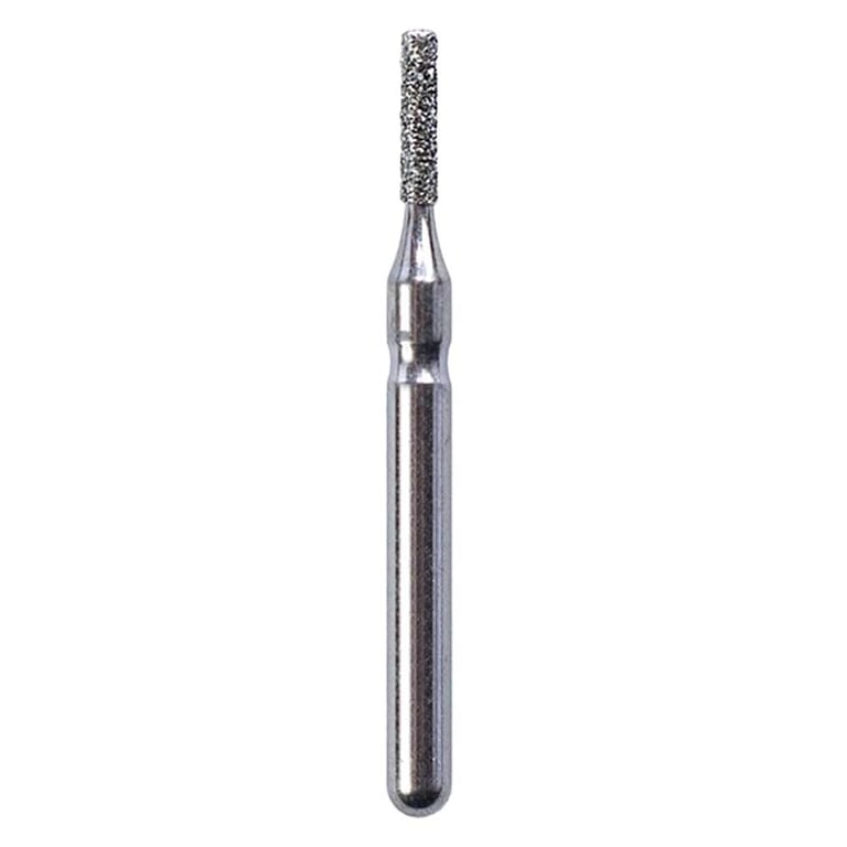 Defend FG #835.010 Medium Flat End Cylinder Diamond Bur, 5/Pk
