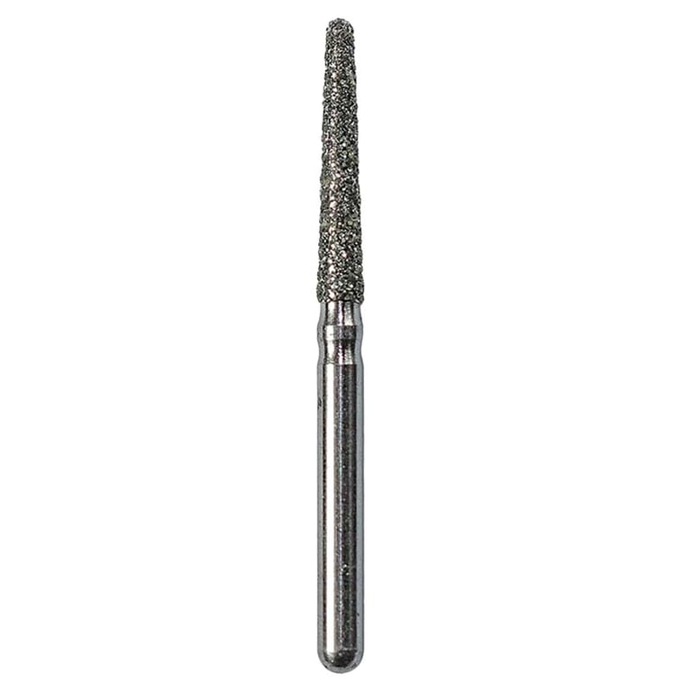 Defend FG #850.016 Medium Round End Taper Diamond Bur, 5/Pk