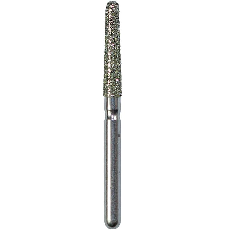 Defend FG #856.018 Medium Round End Taper Diamond Bur, 5/Pk