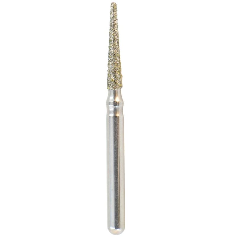 Defend FG #858.016 Medium Needle Shaped Diamond Bur, 5/Pk