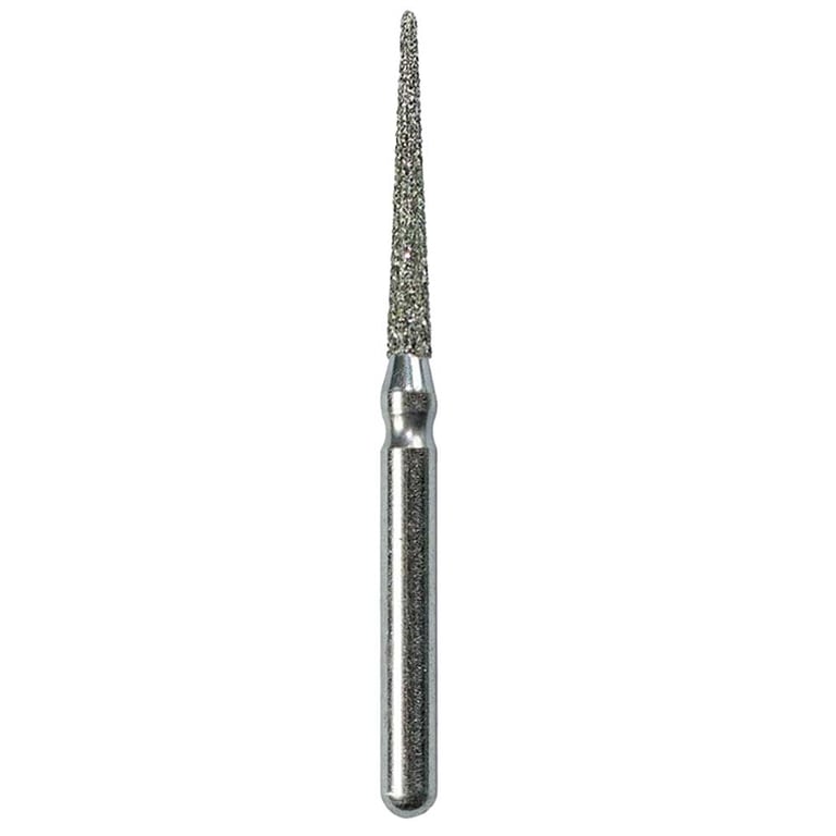 Defend FG #859.014 Medium Needle Shaped Diamond Bur, 5/Pk