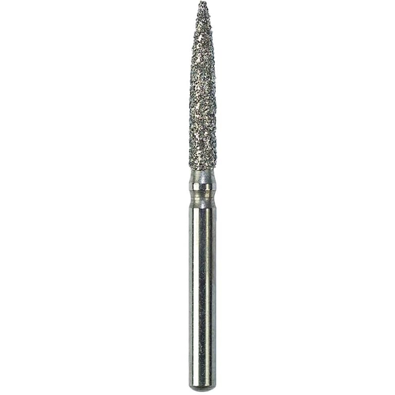 Defend FG #863.016 Medium Flame Shaped Diamond Bur, 5/Pk