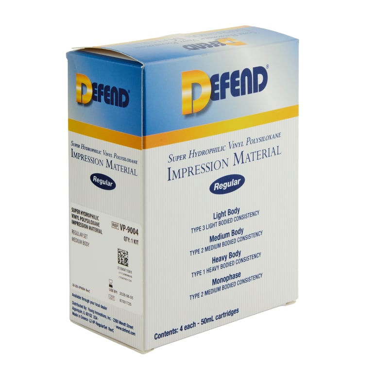 Defend VPS Impression Material Medium Body, Regul