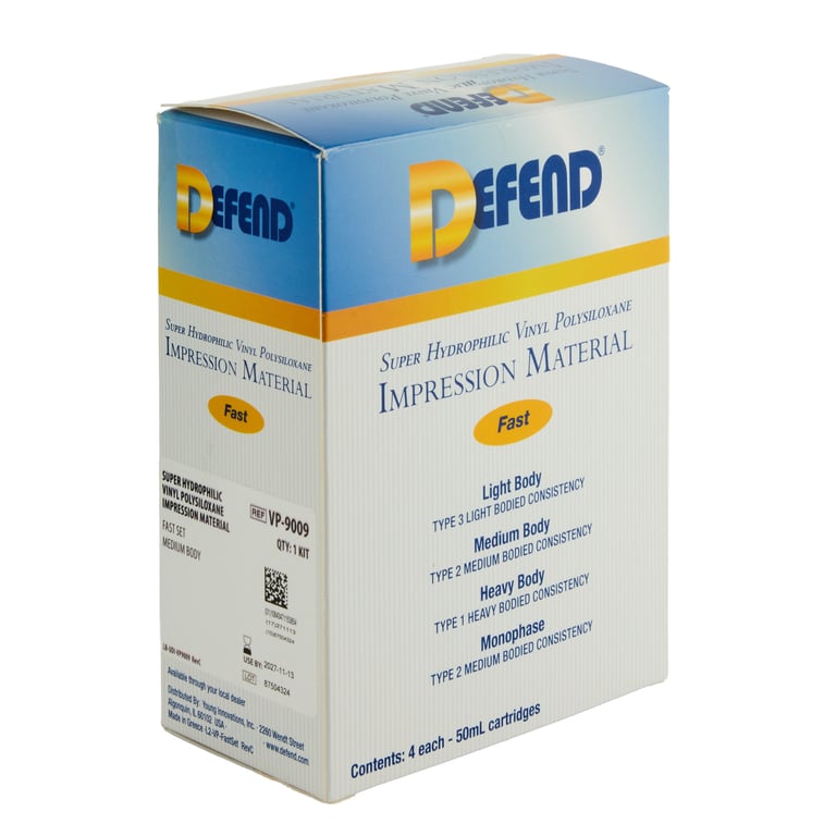 Defend VPS Impression Material Medium Body, Fast 