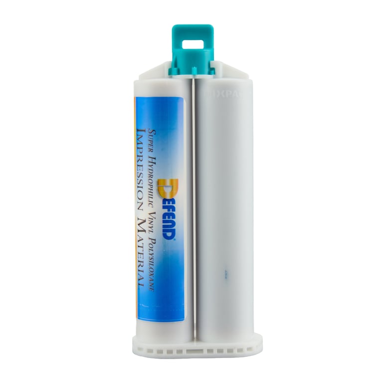 Defend VPS Impression Material Monophase Body, Fast Set, 50 ml Cartridges, 4/Pk. Super
