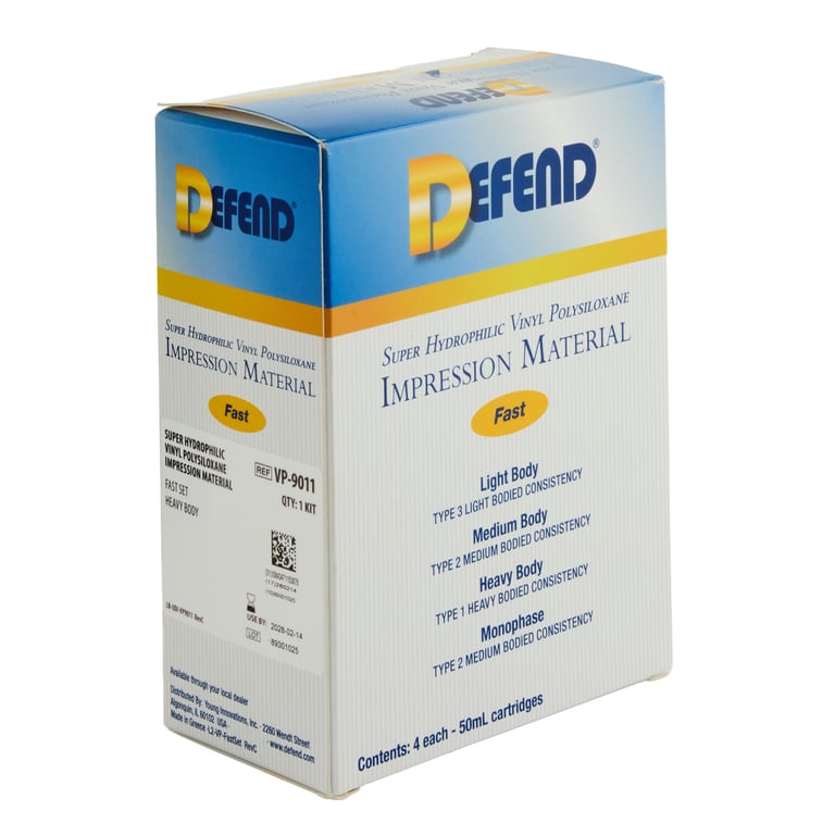 Defend VPS Impression Material Heavy Body, Fast S