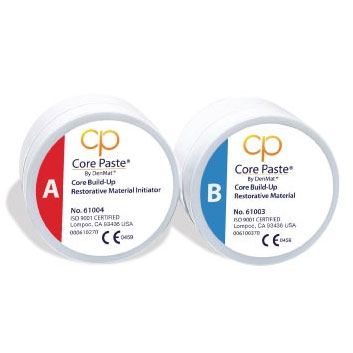 Core Paste Jar Kit White with Fluoride - Dual Cure, Creamy Radiopaque Composite Build-up Material