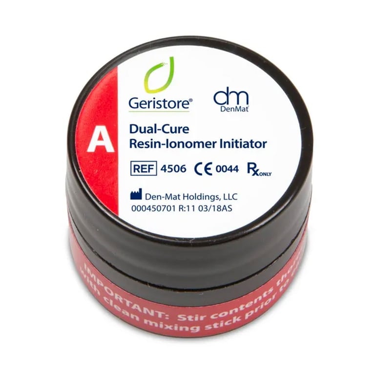 Geristore Paste - A Initiator Paste, 10 Gm. Dual-Cure, Self-Adhering Hybrid Resinionomer, can be