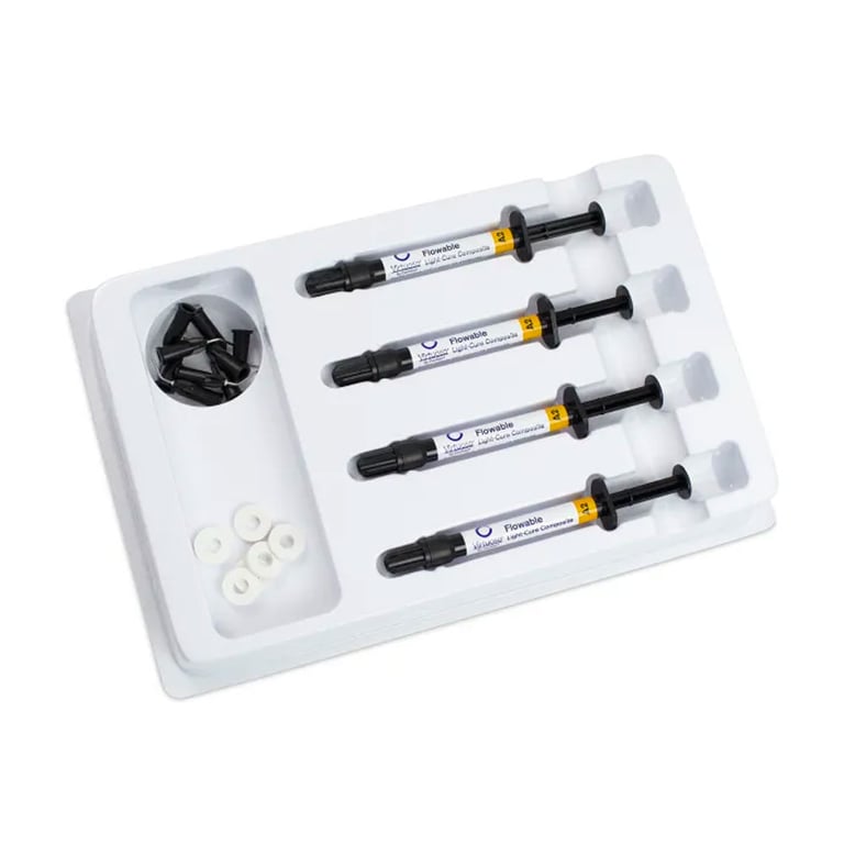 Virtuoso Flowable A2 Syringe - Light-cured, Low-viscosity Resin Composite. Box of 4 - 1 Gram