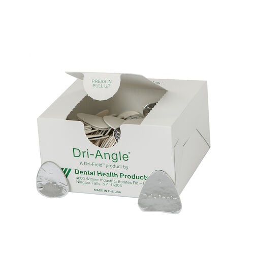 Dri-Angle with Silver - Large Cotton Roll Substitute, Box of 320 cotton roll substitutes