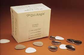 Dri-Angle with Silver - Small Cotton Roll Substitute, Box of 400 cotton roll substitutes