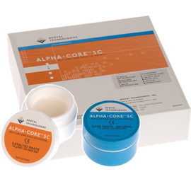 Alpha-Core SC Natural shade base & catalyst kit, Self-cure resin based composite for core build
