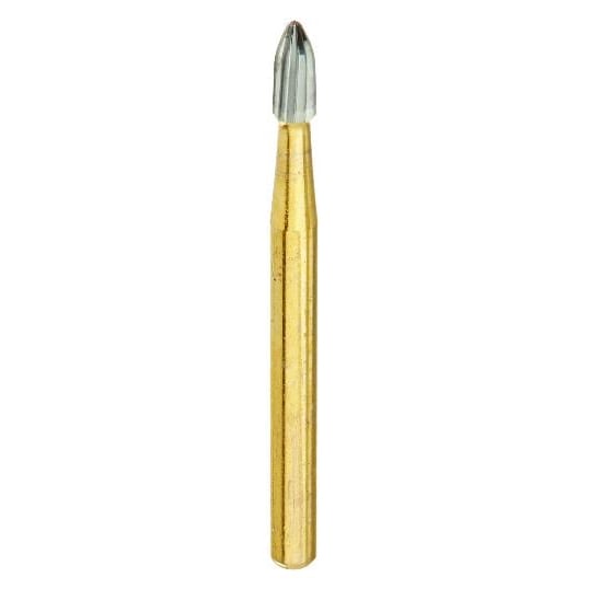DentalRee FG #7404 12-Blade Egg Shaped Trimming and Finishing Burs, 5/pk carbide burs