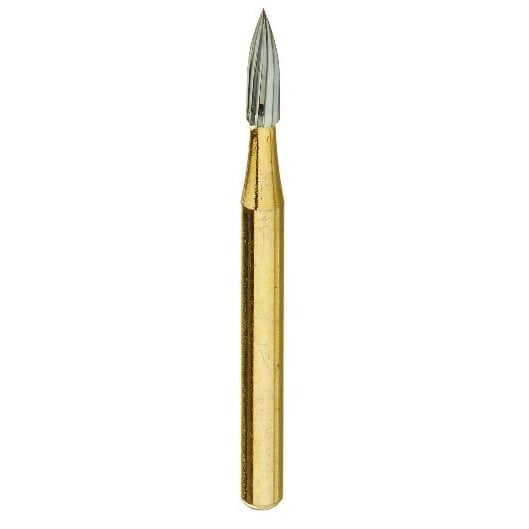 DentalRee FG #7903 Needle Shaped, 12 Blade, Trimming and Finishing Carbide Bur, 5/pk
