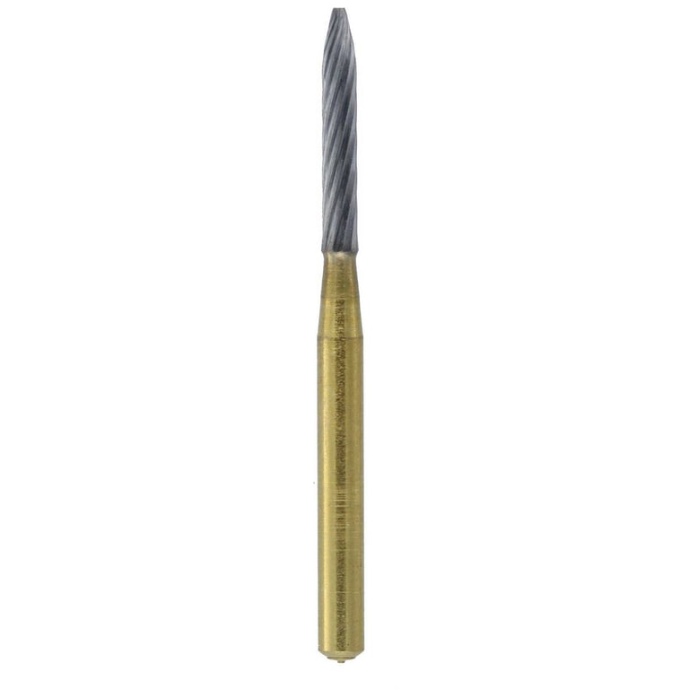 DentalRee FG #H48L.012 Long Flame Shaped 12 Blade Trimming and Finishing Bur, 5/Pk
