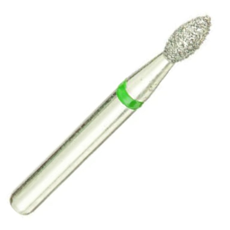 ValuDiamond FG #368.018 Coarse Grit Football Shaped Diamond Bur, 10/Pk. Head size 1.8mm, head
