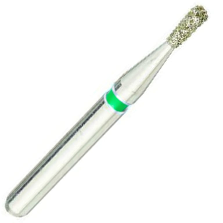 ValuDiamond FG #830.010 Coarse Grit Pear Shaped Diamond Bur, 10/Pk. Head size 1.0mm, head length