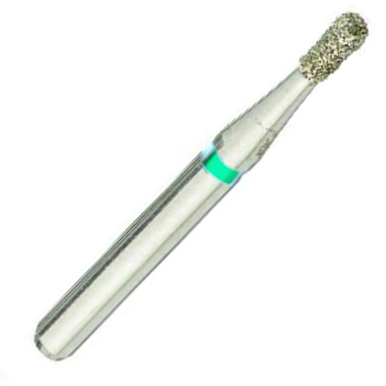 ValuDiamond FG #830.012 Coarse Grit Pear Shaped Diamond Bur, 10/Pk. Head size 1.2mm, head length