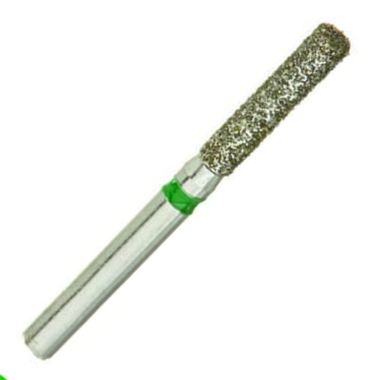 ValuDiamond FG #837.016 Coarse Grit Flat End Cylinder Diamond Bur, 10/Pk. Head size 1.6mm, head