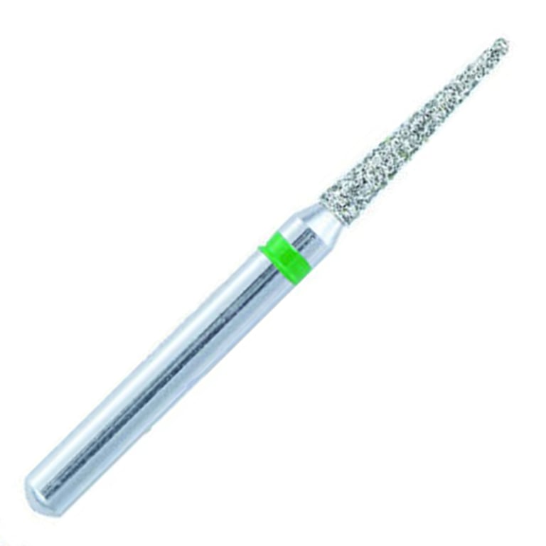 ValuDiamond FG #858.012 Coarse Grit Needle Shapedd Diamond Bur, 10/Pk. Head size 1.2mm, head