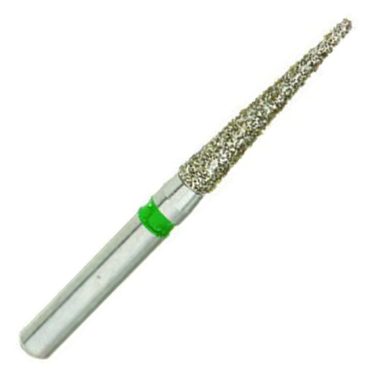 ValuDiamond FG #859.016 Coarse Grit Needle Shaped Diamond Bur, 10/Pk. Head size 1.6mm, head length