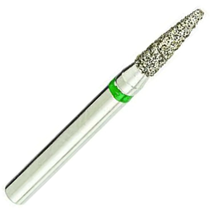ValuDiamond FG #861.014 Coarse Grit Flame Shaped Diamond Bur, 10/Pk. Head size 1.4mm, head length