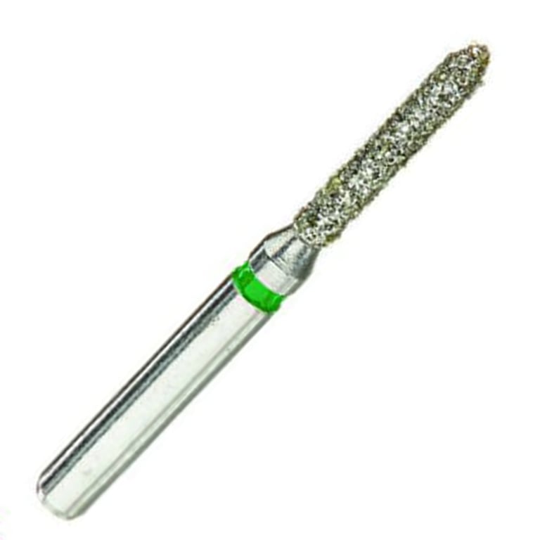ValuDiamond FG #878.012 Coarse Grit Bevel Cylinder Diamond Bur, 10/Pk. Head size 1.2mm, head tip