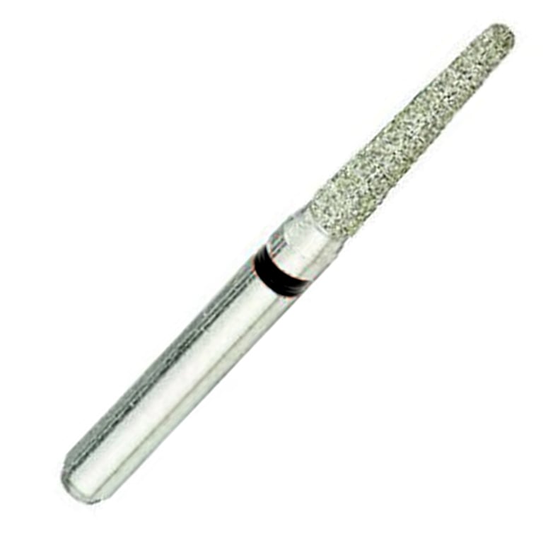 ValuDiamond FG #847KR.016 Extra Coarse Grit Flat End Taper Diamond Bur, 10/Pk. Head size 1.6mm