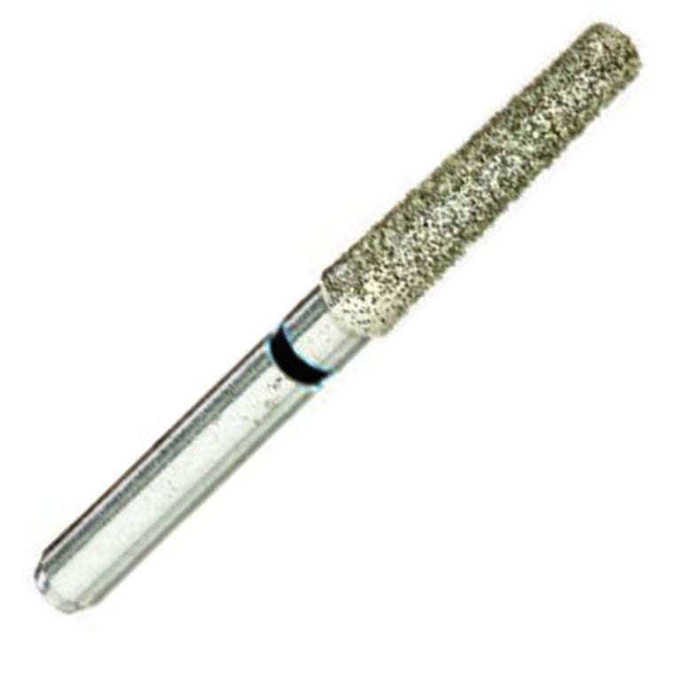 ValuDiamond FG #848.018 Extra Coarse Grit Flat End Taper Diamond Bur, 10/Pk. Head size 1.8mm, head