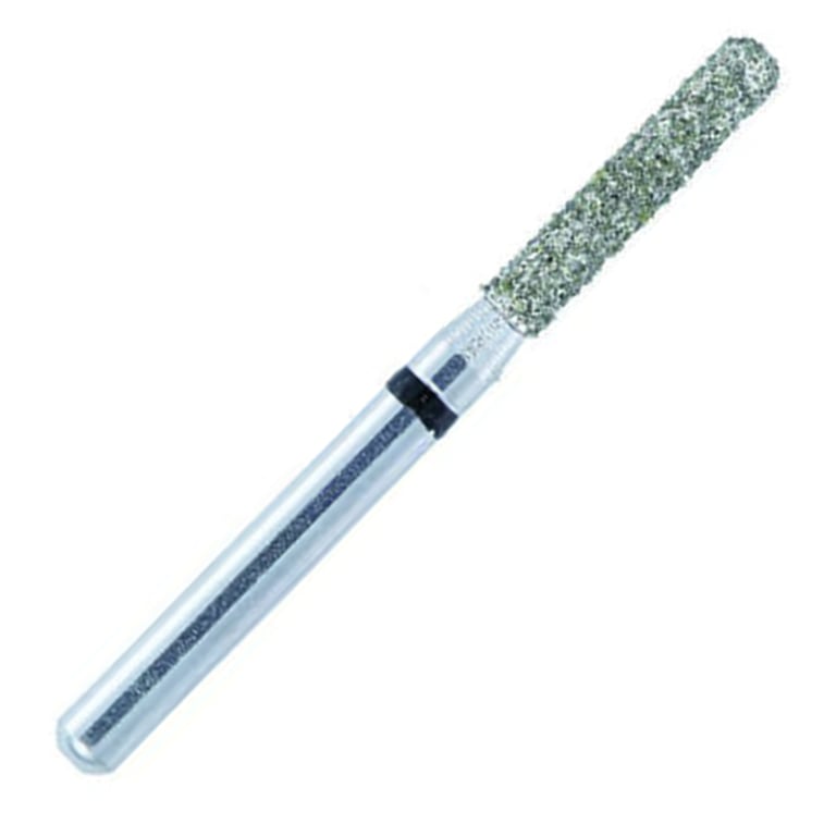 ValuDiamond FG #881.014 Extra Coarse Grit Round End Cylinder Diamond Bur, 10/Pk. Head size 1.4mm