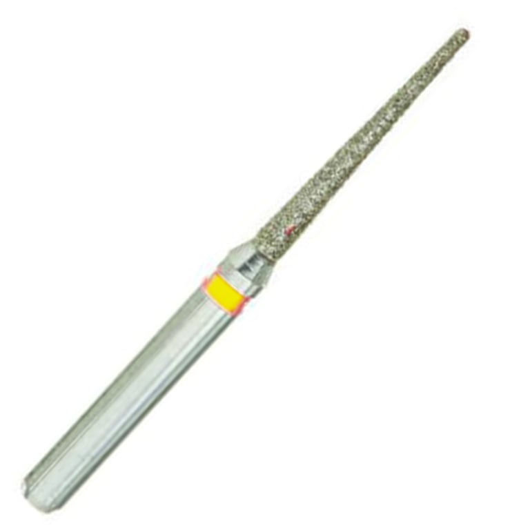ValuDiamond FG #859L.012 Extra Fine Grit Needle Shaped Diamond Bur, 10/Pk. Head size 1.2mm, head