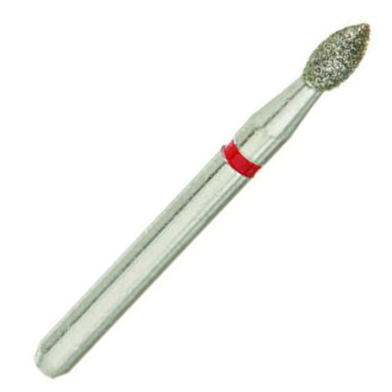 ValuDiamond FG #368.016 Fine Grit Football Shaped Diamond Bur, 10/Pk. Head size 1.6mm, head length